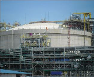 싱가폴) LNG터미날  LNG 저장탱크(197,300kl , 3기) 설계용역
